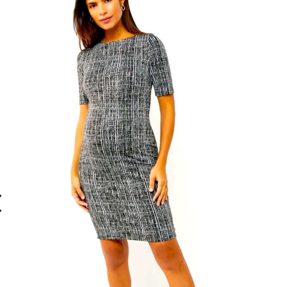 A Pea in the Pod Maternity Textured Bodycon Dress